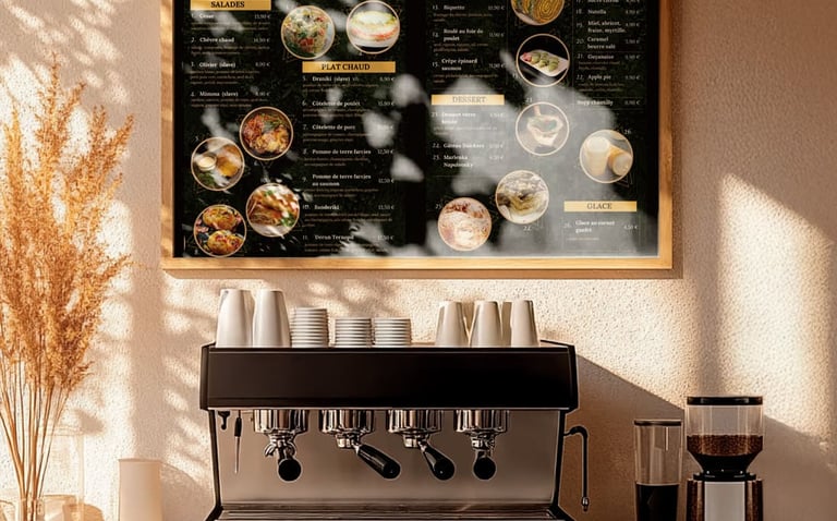 Impression des menus du restaurant Narbonne