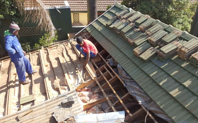 Roof pitch alignment for seamless water run off, Blairgowrie