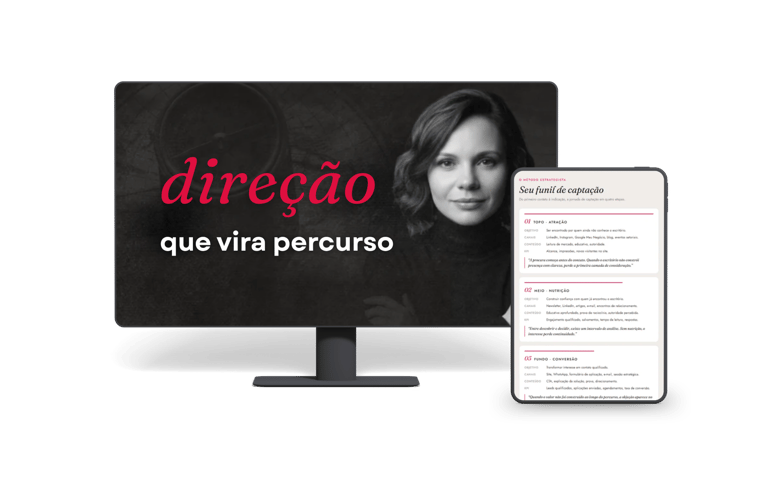 Mockup de notebook com arte do serviço de Plano de Ação