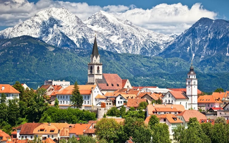 slovenia private driver ljubljana tours Kranj medieval town Škofja Loka