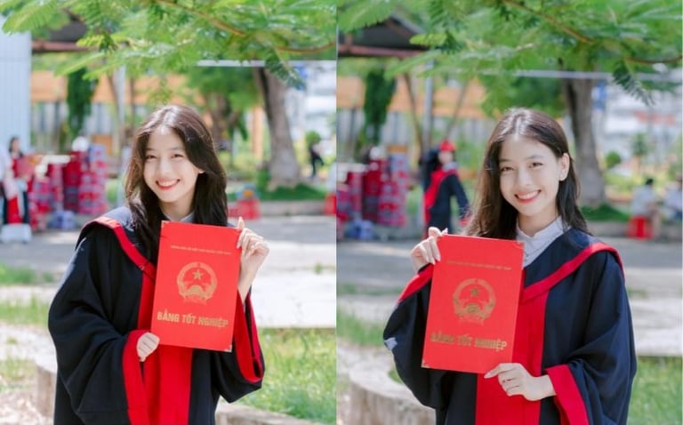 Cách tạo dáng chụp ảnh chân dung tốt nghiệp rạng rỡ cho nữ