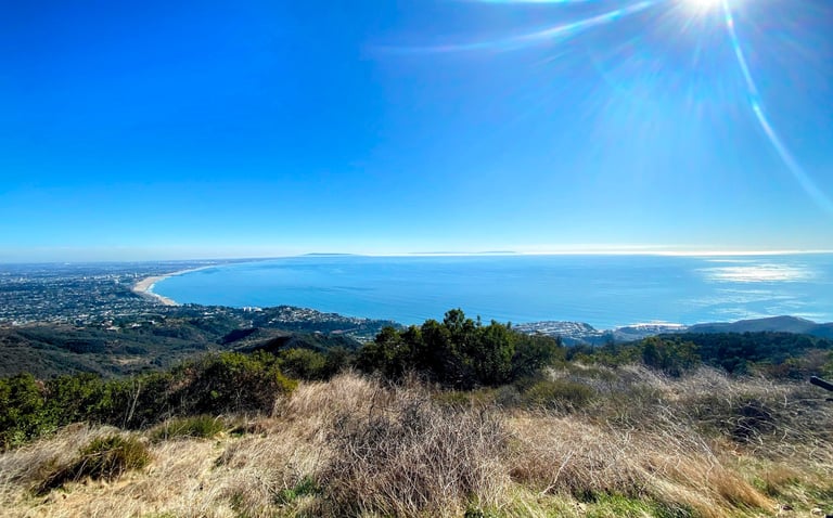 California Coastline, Los Leones Hiking Trail, Hiking in California