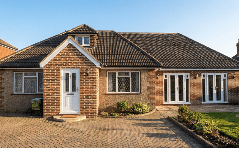 Porch and garage conversion, Woking