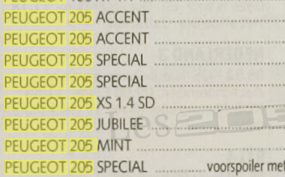 Peugeot 205 Special Accent Plus Mint Jubilée