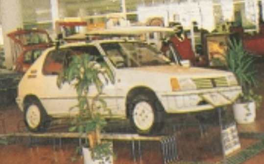 Brochure Peugeot 205 Lacoste Danemark