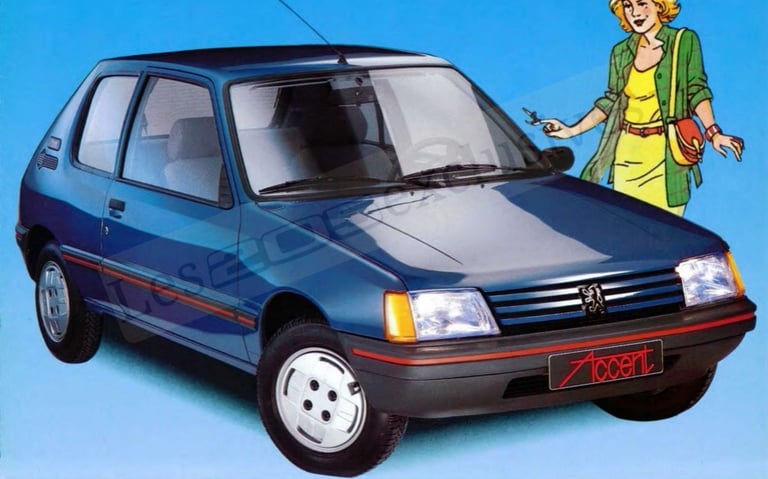 Brochure Peugeot 205 Accent
