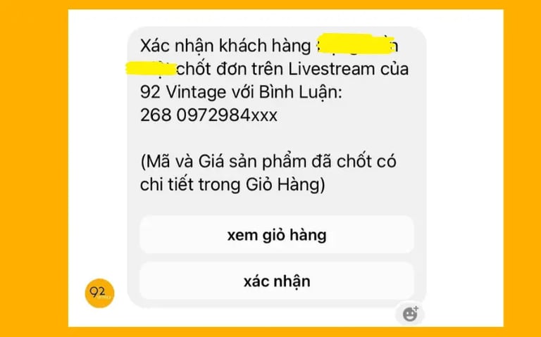livestream quần áo secondhand