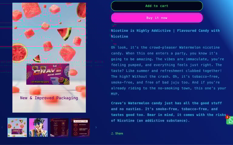 icrave.it website screenshot