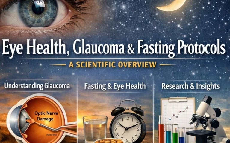 👁️🌙 Eye Health, Glaucoma & Fasting Protocols · A Scientific Overview 