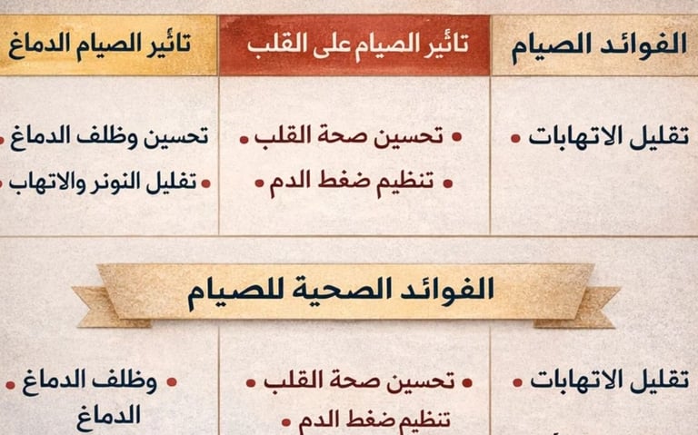 محور القلب والدماغ، الصيام