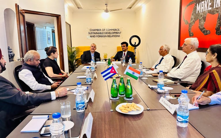Ambassador of Cuba at the Chamber India's Secretariat