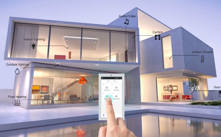 Omini offers smart building automation and smart home solutions for modern living.