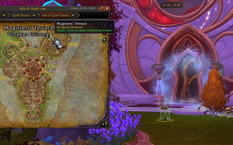 Magister's Terrace entrance, location, wow, midnight, wowprimer, midnight mythic season1
