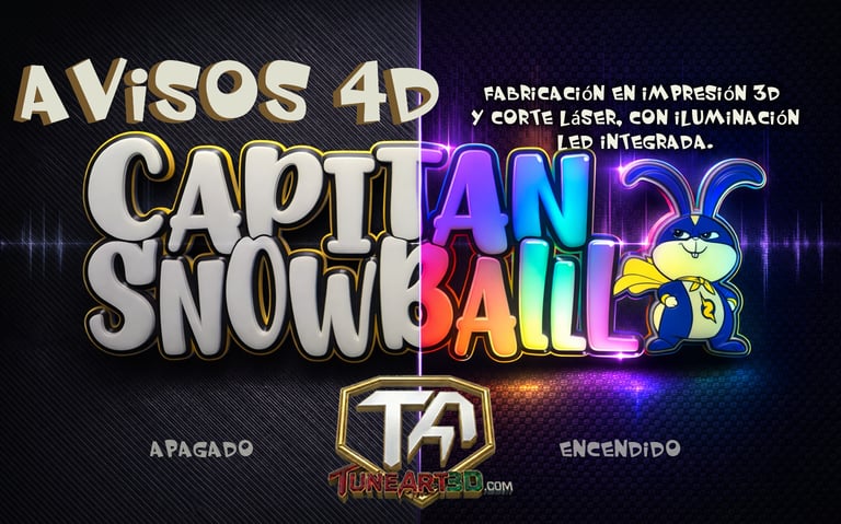 "Aviso 4D Pixel LED RGB con efecto profundidad y control desde celular"