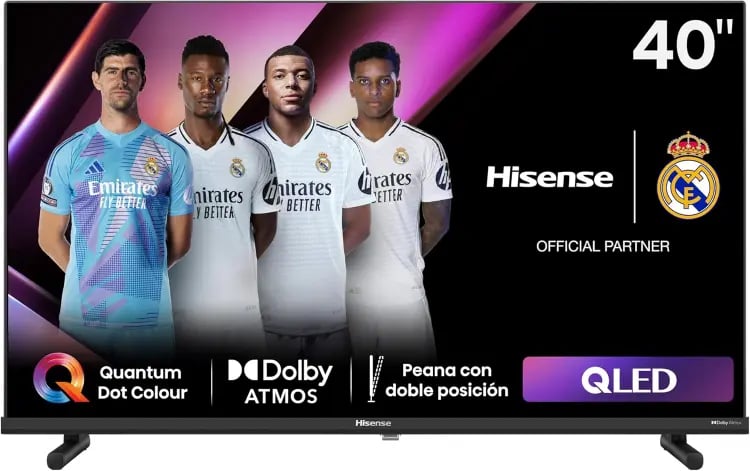 Hisense 40A5NQ - QLED TV, 40 Pulgadas, Dolby Atmos, Modo Juego, Entrada Tipo C