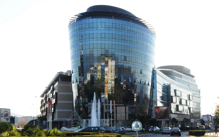 Capital Plaza in Podgorica Montenegro biggest office building