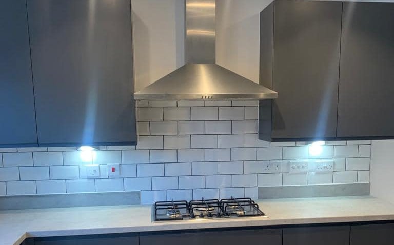 Wall tiling project completed by AXM Plumbing Services in Worcester