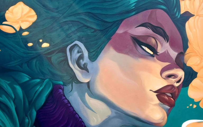 Emerge - Mural in Fort Lauderdale, Florida, street art, public art by Ona Salvador