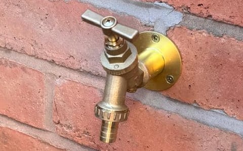 New outside tap installation completed by AXM Plumbing Services in Worcester