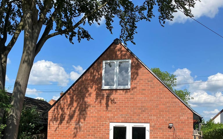 Dormer loft conversion in Worcestershire with full rear extension