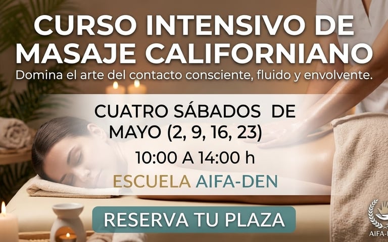 curso masaje californiano -palma de Mallorca
