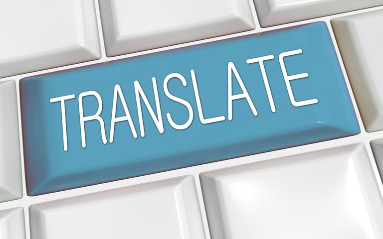 Translation services between Traditional Chinese and Japanese.