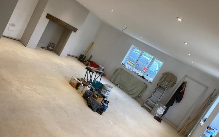 Droitwich basement turned into a modern home office space