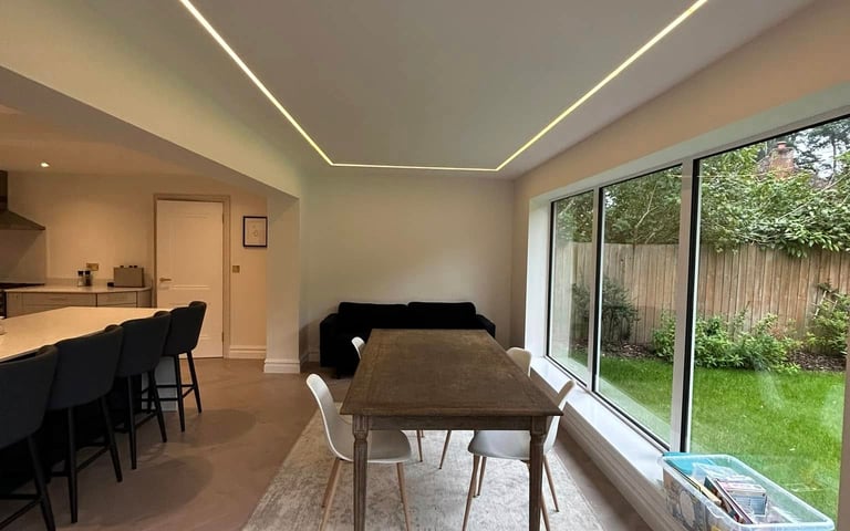 Steel RSJ beam installed in Worcester for a structural alteration