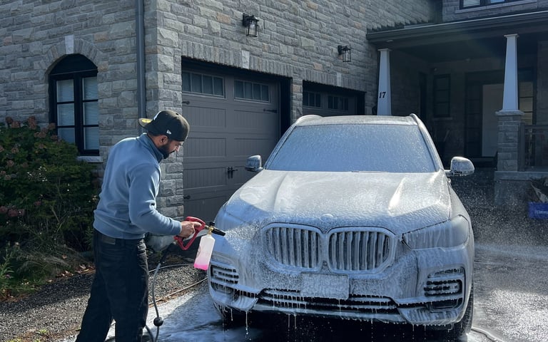"Mobile car wash and steam cleaning Whitby"