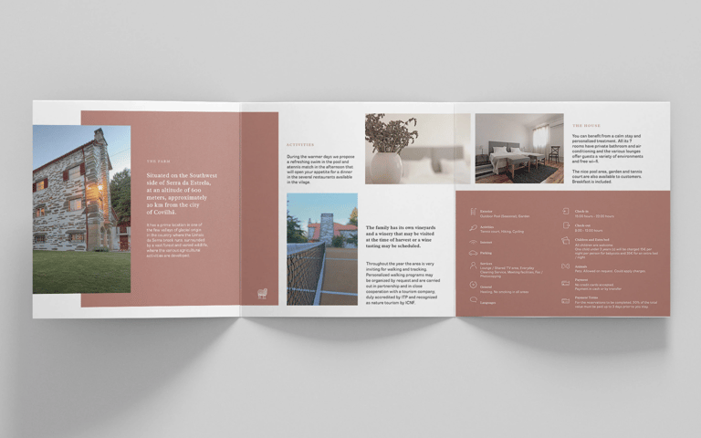Mise en page brochure professionnel location vacances