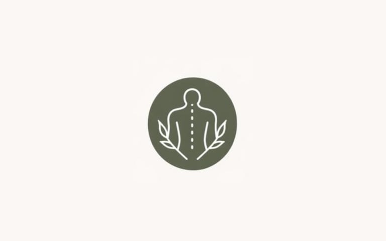 Body wellness icon representing pain relief for neck back and joint conditions