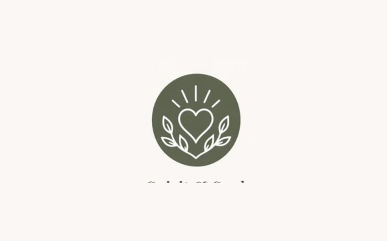 Spirit and soul wellness icon for emotional healing balance and personal connection