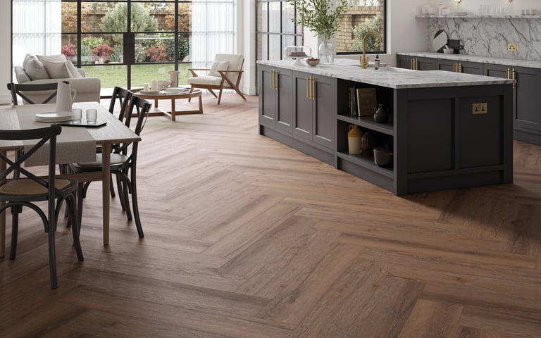 Amtico luxury vinyl tile flooring showroom in Longridge