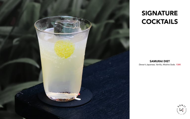 Kenji Ramen Bali Signature Cocktails - Japanese-inspired craft drink