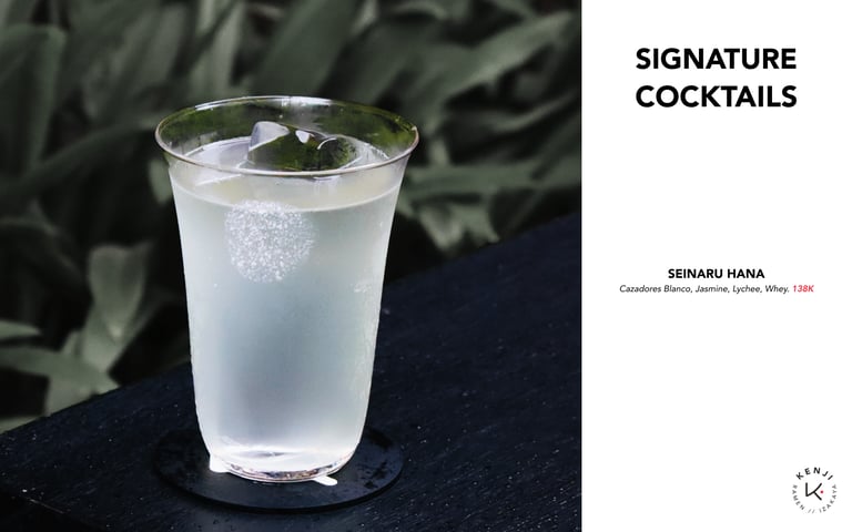 Kenji Ramen Bali Signature Cocktails - Japanese-inspired craft drink