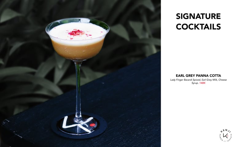 Kenji Ramen Bali Signature Craft Cocktails - Japanese cocktail at izakaya bar