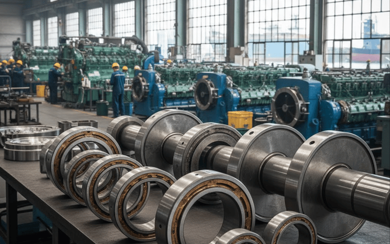 industrial shaft components for marine systems