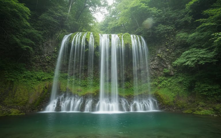 Shiraito Falls near Mount Fuji, hidden gem waterfall stop