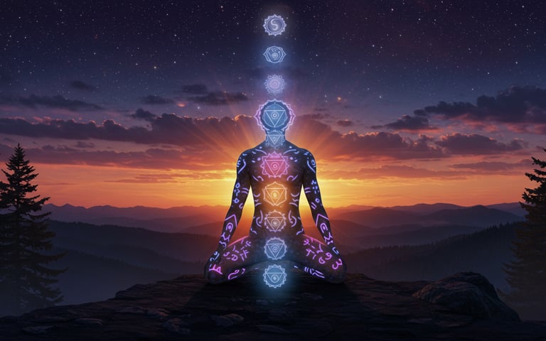 Glowing Ascension Chakra Being