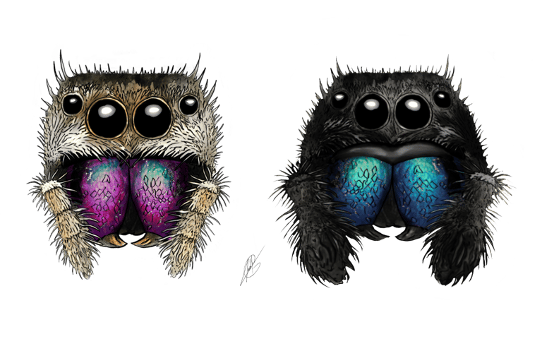 phidippus regius - adopter une phidippus regius - araignée - salticidae