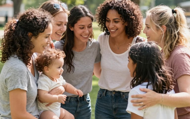A small group gathered in a cozy room, sharing scripture and prayer.