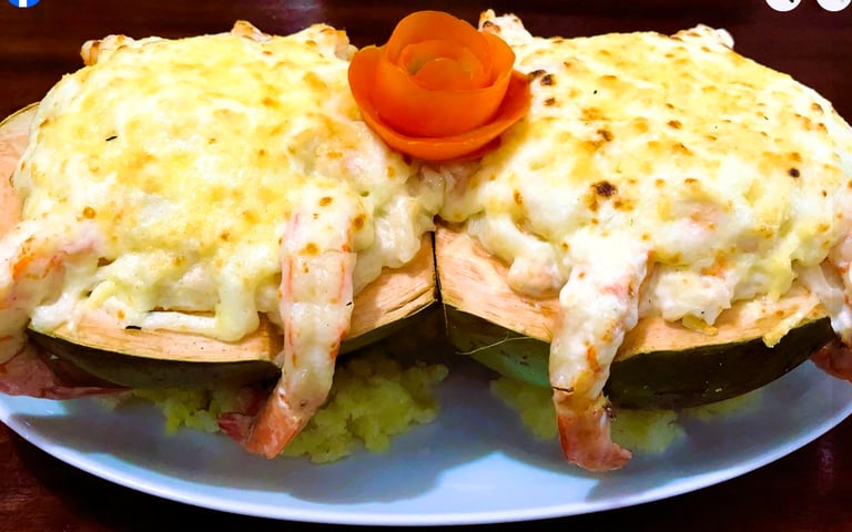Pata de caranguejo gratinada