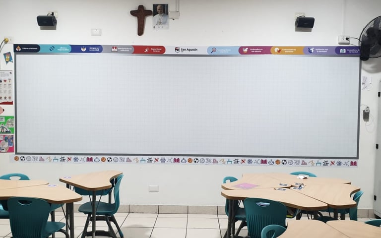 Pizarra Ferrosa para colegios