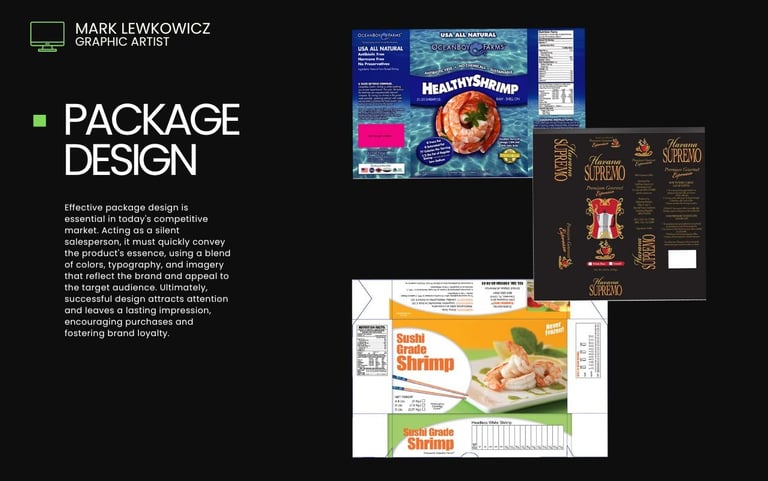 Package design artist, freelance package designer