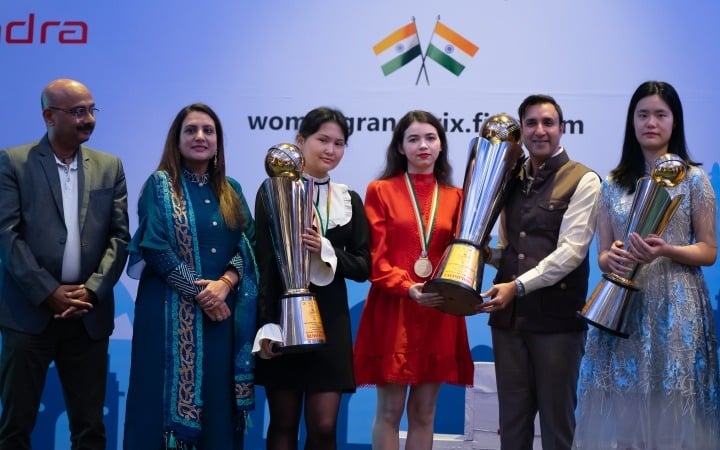 Aleksandra Goryachkina wins Women's Grand Prix 3rd Leg in New Delhi on tiebreaks. FIDE Women Chess  