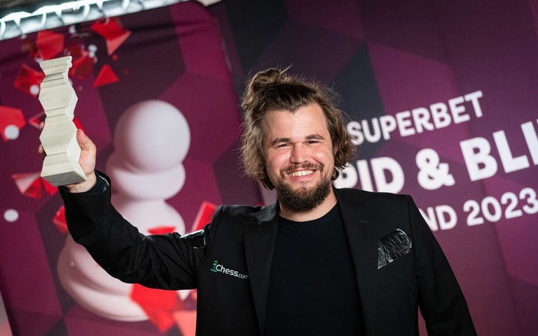 Chess Magnus Carlsen wins the 2023 #SuperbetRapidBlitzPoland, takes home $40,000 