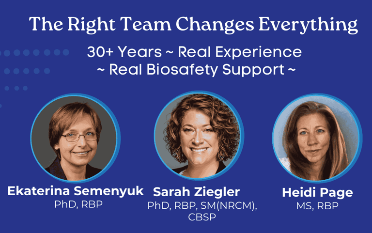 Azelia Labs biosafety consulting team supporting research compliance