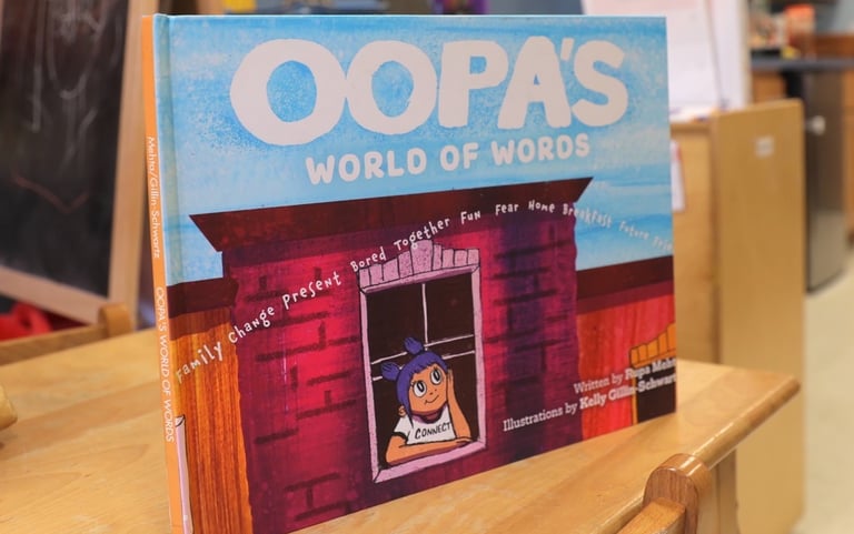 OOPA'S World of Words picture book.