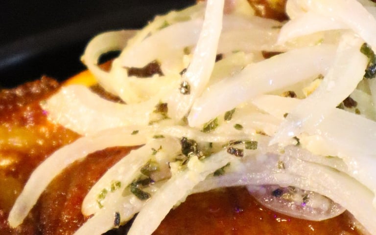 a plate of food with meat and vegetables