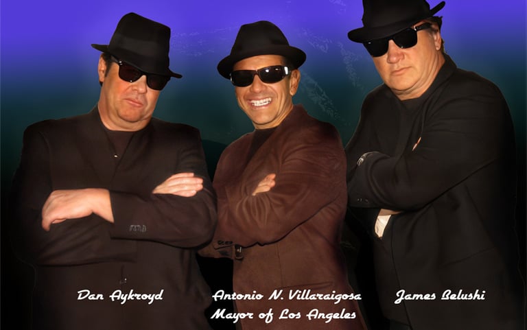 The Blues Brothers circa 2010 with LA Mayor